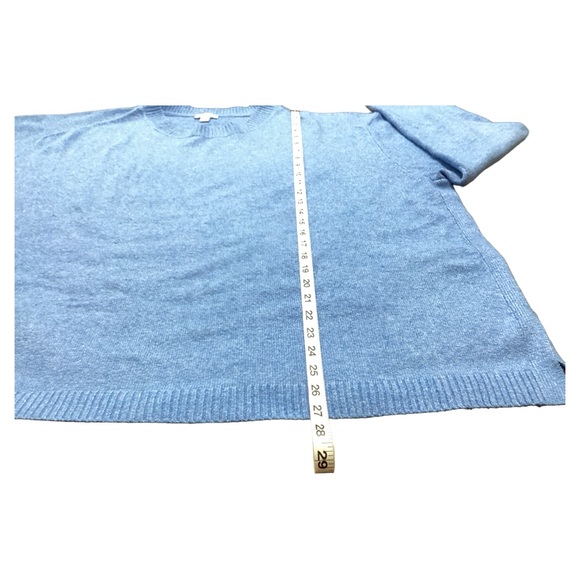 J. Jill Women's Long Sleeve Split Hem Blue Stretch Pullover Sweater Plus Size 3X - Picture 8 of 16